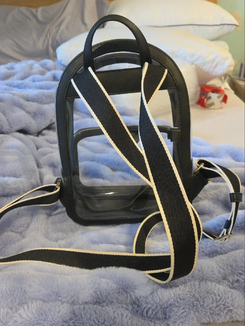 kate spade Black Clear Mini Backpack Crossbody